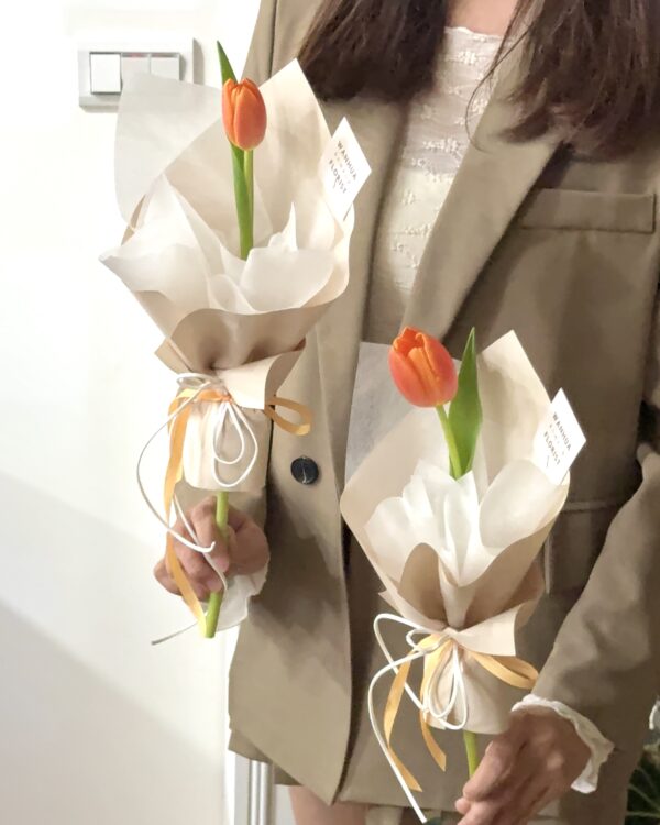 鮮花-單支鬱金香花束/5色可選