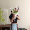 草莓拿鐵-鬱金香花束Ｍ