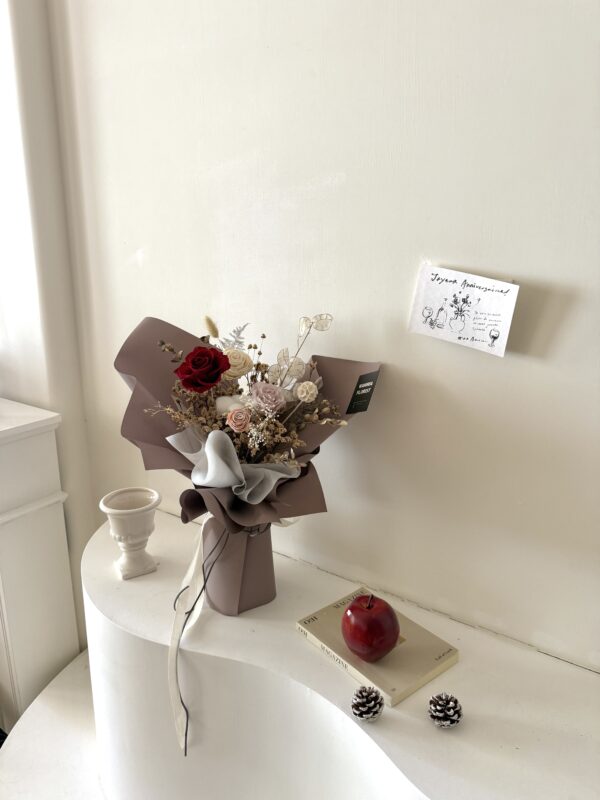 永生花束m- 摯愛 / 3色可選 (免運宅配)