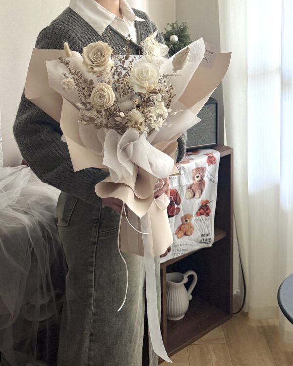 永生花束m- 摯愛 / 3色可選 (免運宅配)