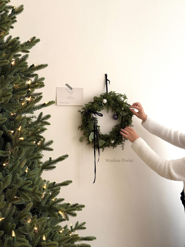 IMG_1373 (成品預購)WANHUA新鮮雪松聖誕花圈M