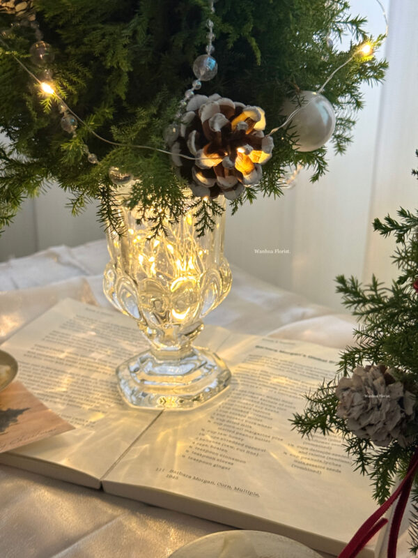 IMG_6335 (成品預購)新鮮雪松聖誕水晶樹L/ 聖誕盆栽樹M