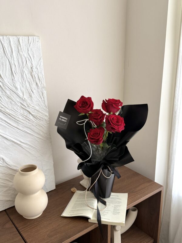 214情人節-6朵進口玫瑰花束m / 4色可選