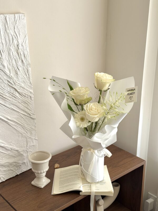 214情人節-3朵進口玫瑰綜合花束 m / L 4色可選