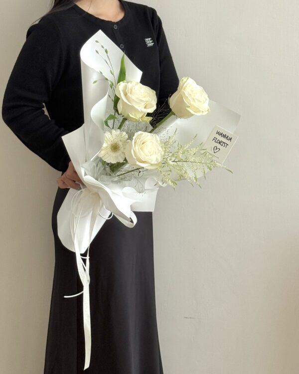 214情人節-3朵進口玫瑰綜合花束 m / L 4色可選