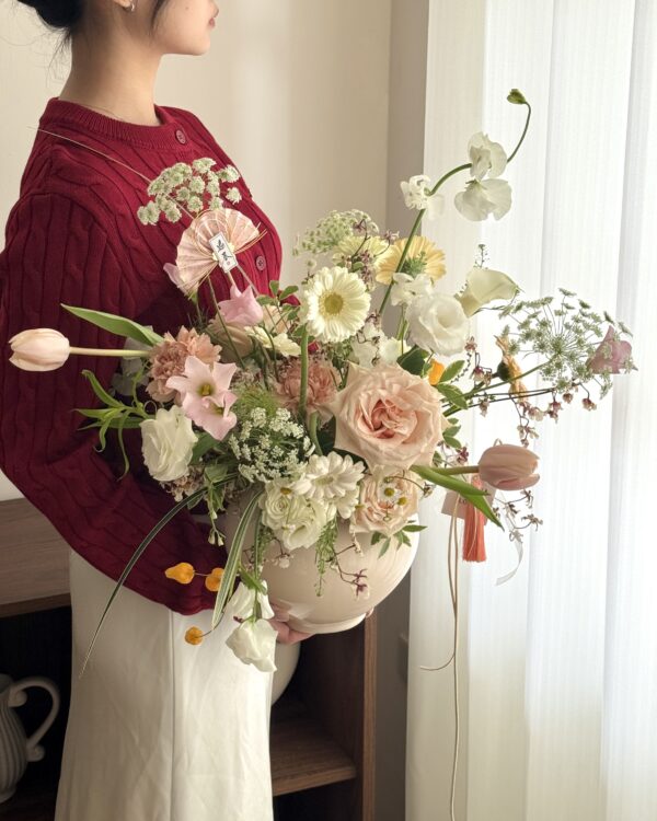 桃氣盈門 - 鮮花新春年花 XL