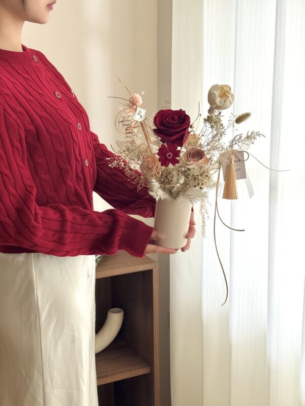 桃喜迎春 - 新春永生年花s (免運宅配)