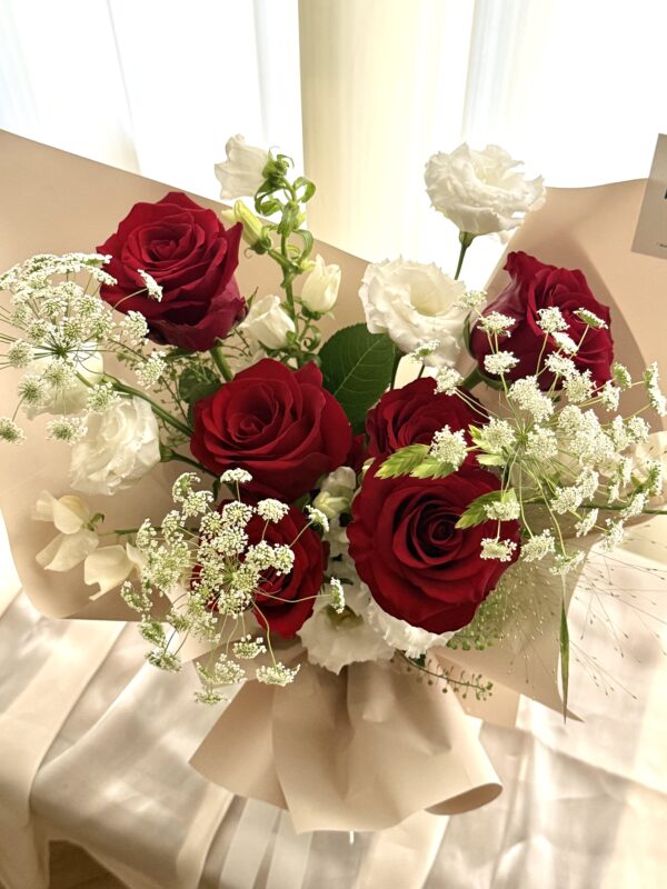 214情人節-6朵進口玫瑰綜合花束 L 4色可選