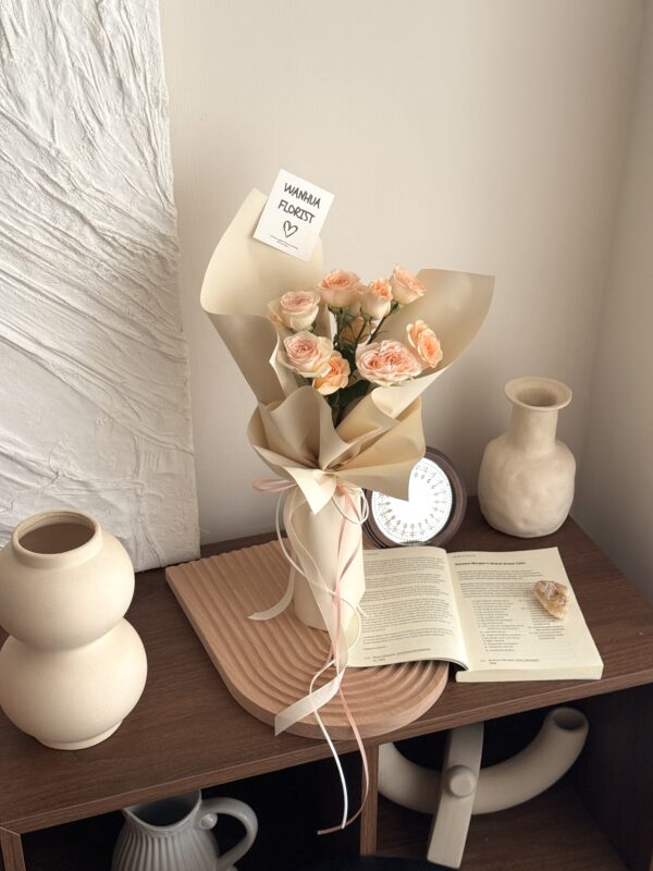 214情人節-進口迷你香檳玫瑰xs花束