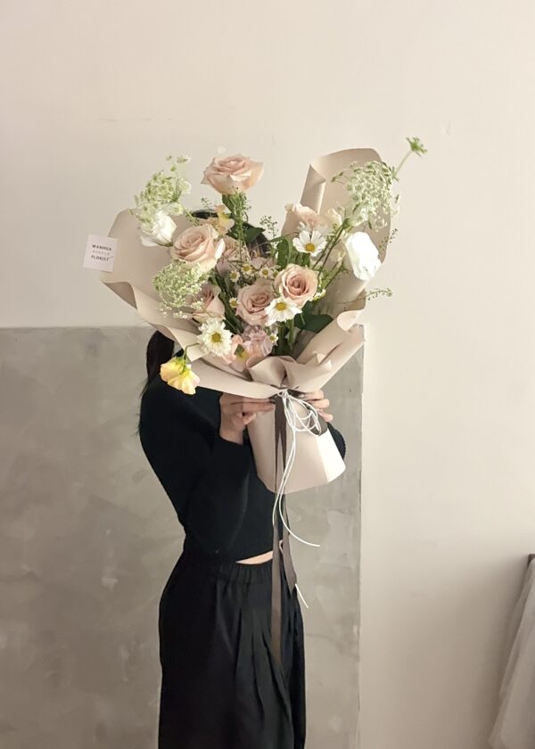 214情人節-6朵進口玫瑰綜合花束 L 4色可選