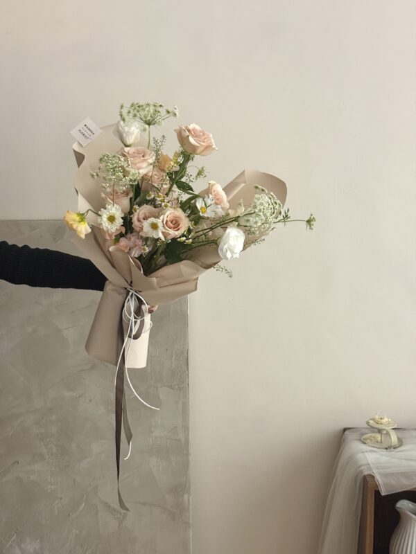 214情人節-6朵進口玫瑰綜合花束 L 4色可選