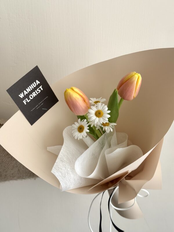 牽手-2支鬱金香花束xs