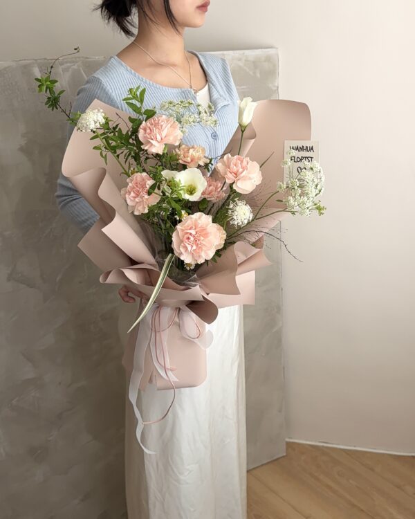 Ｍom-溫柔杏桃花束 M
